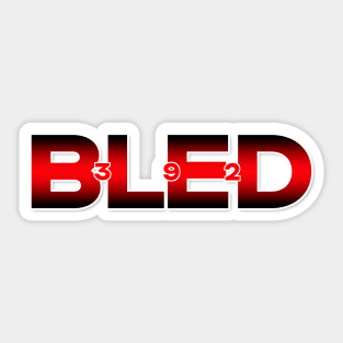 BLED392 Logo Sticker